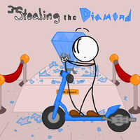 Stealing The Diamond,In Stealing The Diamond, you guessed it, you try to steal a diamond! An extremely large diamond at that! You have choices to make in your quest of theft! Will you rush in and risk everything or try to sneak your way to your prize? Whatever you decide, be careful as one wrong move will leave you without a diamond and maybe even less! Do you have what it takes to pull off the diamond heist and make it out alive?