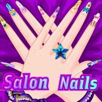 Salon Nails,Salon Nails is one of the Nail Salon Games that you can play on UGameZone.com for free. Do you prefer long or rather short nails? Create sensational nails and experiment many colors, accessories and nails design. Customize your own finger fashions this spring with animal prints, mini-stashes and a ton of cute patterns. You'll be the best of the ball with cute nails painted.